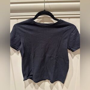 FRENCH TOAST Boys Size 8 Large Black Short Sleeve Tee Shirt